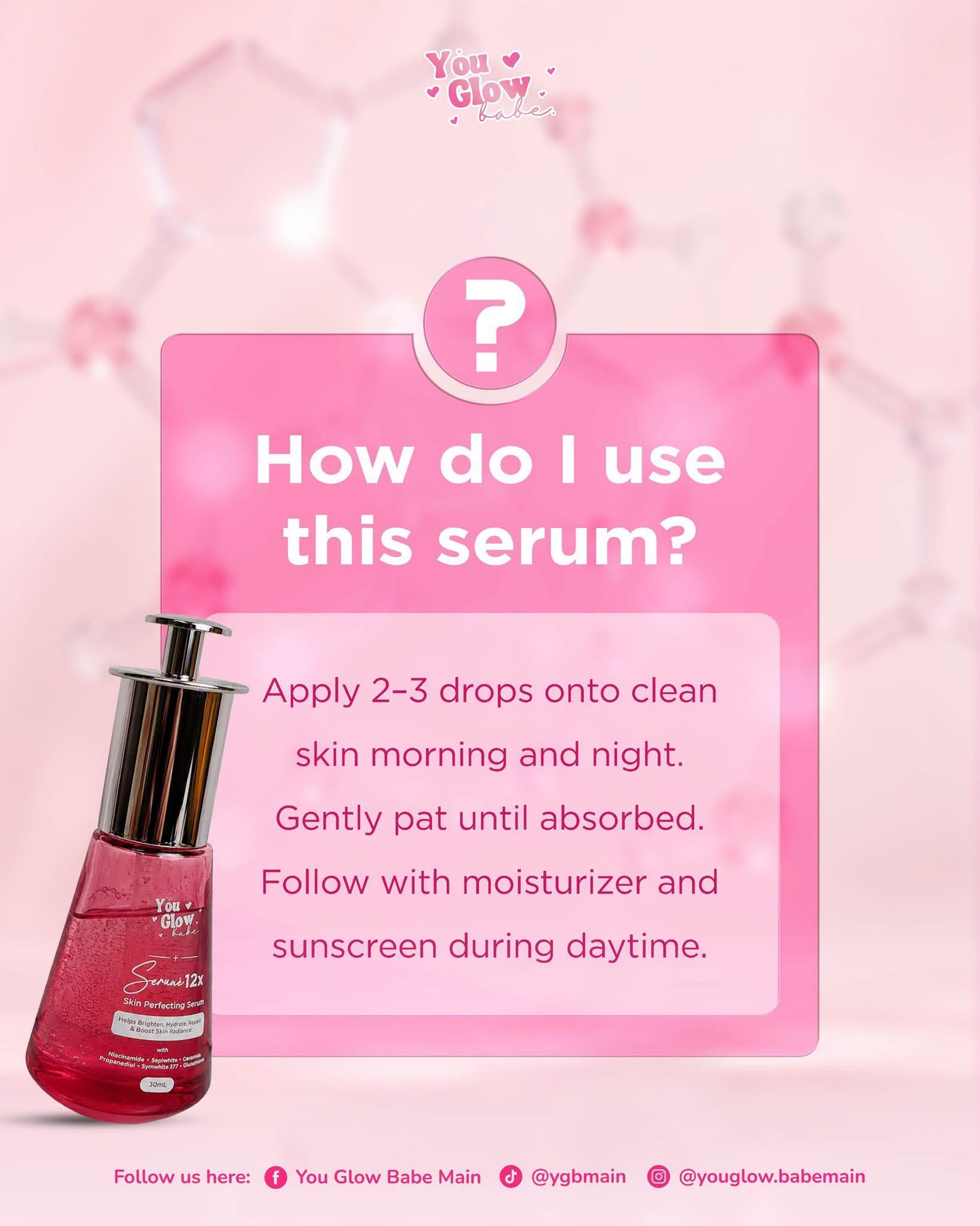 You Glow Babe Serumé 12X Skin Perfecting Serum | Brightening & Hydrating Facial Serum 30mL