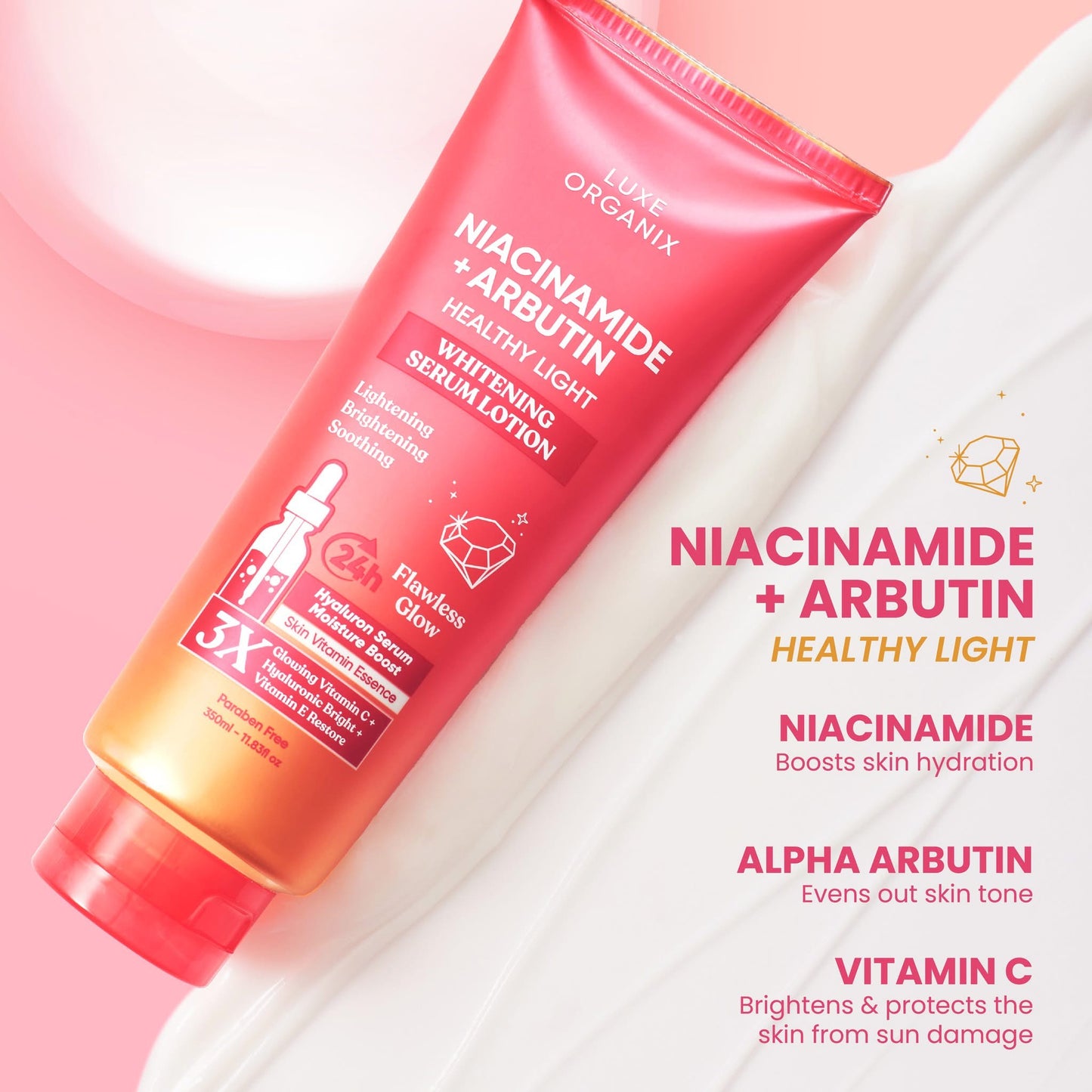 Luxe Organix Niacinamide + Arbutin Serum Lotion