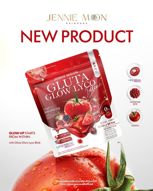Jennie Moon Gluta Glow Lyco Blink Drink | Liposomal Glutathione Beauty Drink | 30 Sachets