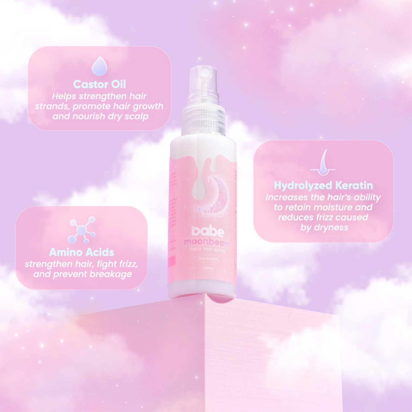 Babe Moonbeam Daily Hairspray- BonBon