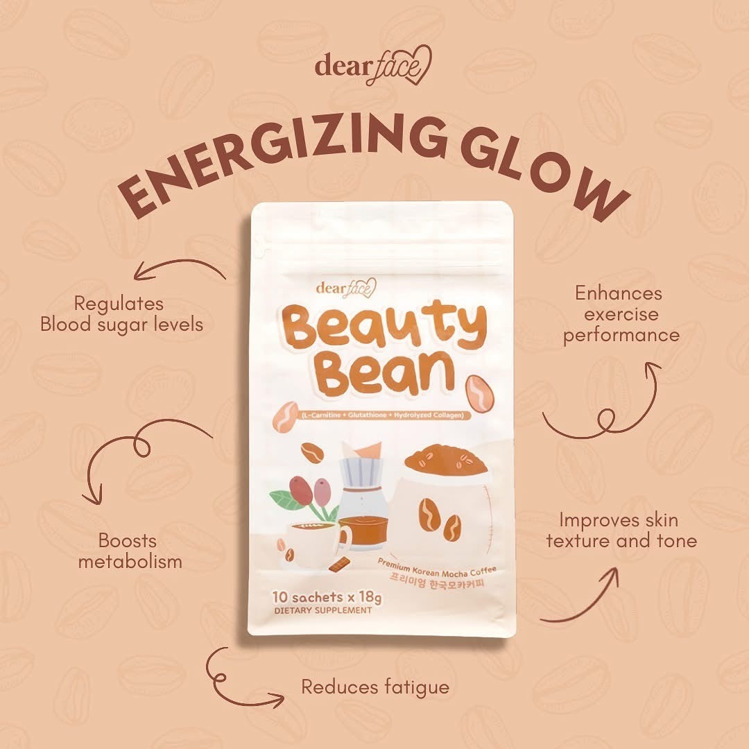 Dear Face Beauty Bean Premium Korean Mocha Coffee [10 Sachets]