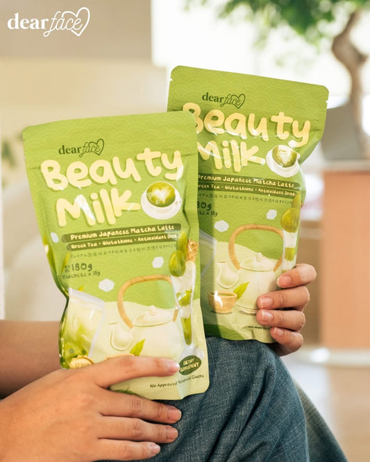 Dear Face Beauty Milk Japanese Matcha Latte [10 Sachets]