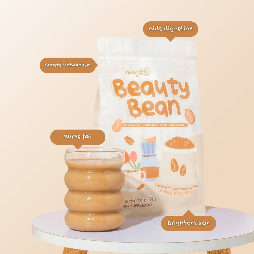 Dear Face Beauty Bean Premium Korean Mocha Coffee [10 Sachets]