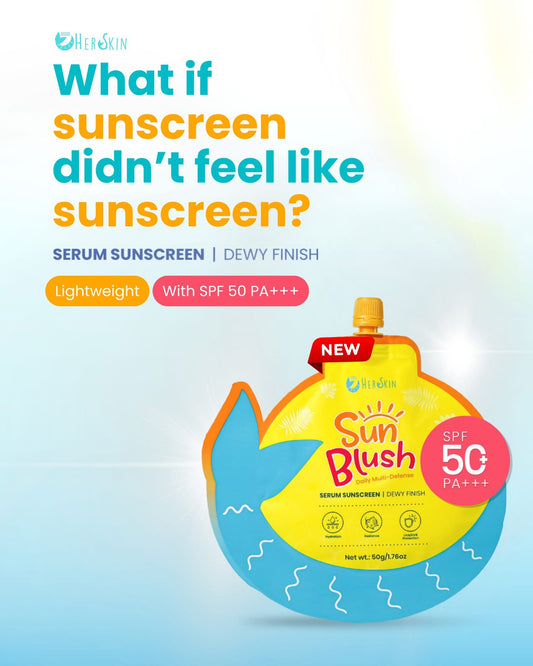 HerSkin Sun Blush Serum Sunscreen SPF 50+ PA+++