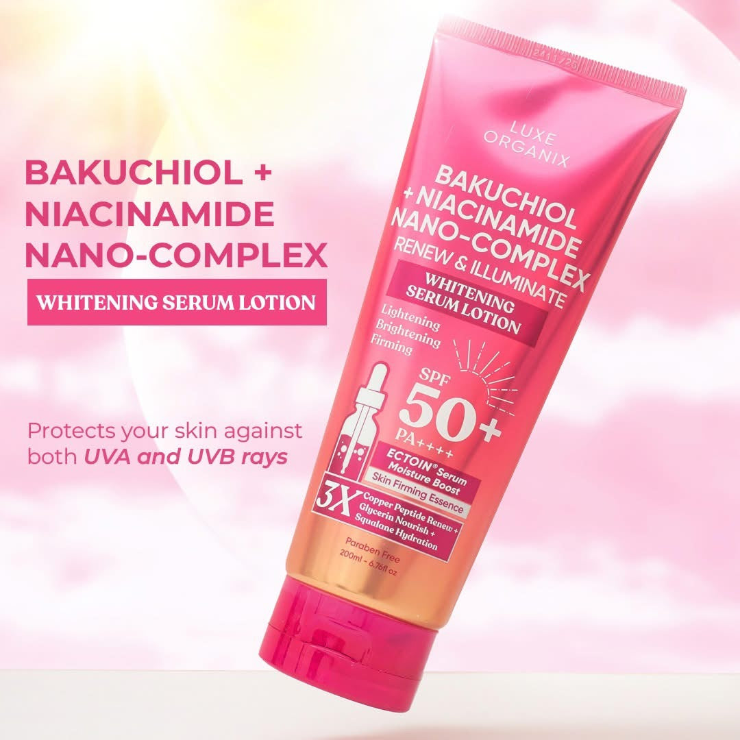 Luxe Organix Bakuchiol + Niacinamide Nano Complex Serum Lotion
