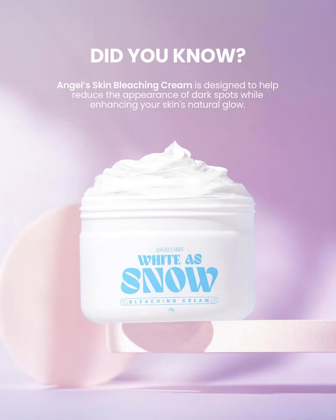 Angel’s Skin White As Snow Bleaching Cream 300g
