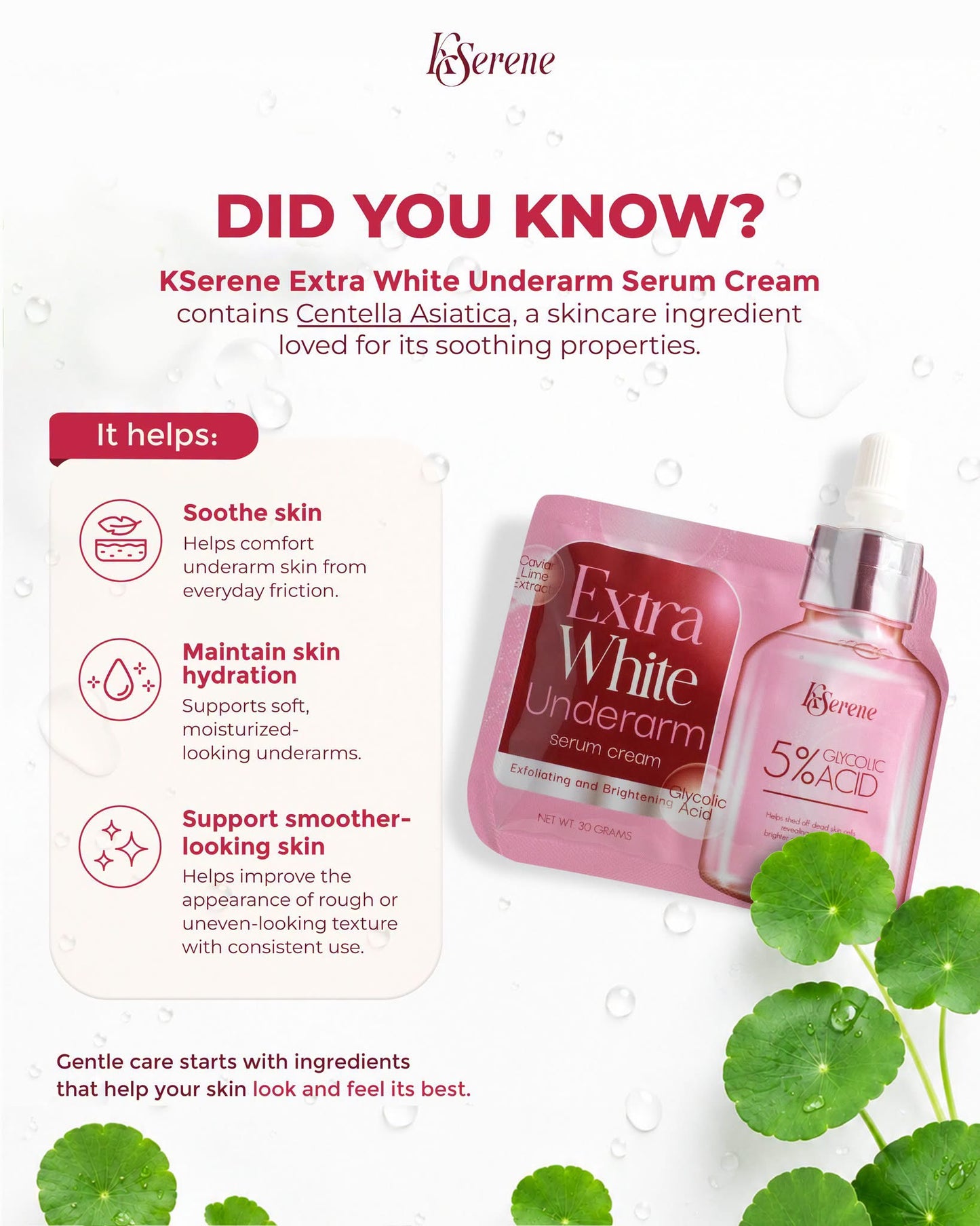 KSerene Kilibum Soap and Extra White Underarm Serum Cream Combo
