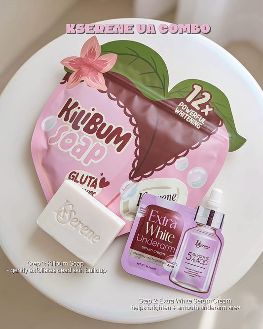 KSerene Kilibum Soap and Extra White Underarm Serum Cream Combo
