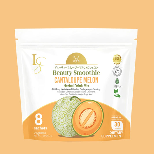 Luxe Slim Cantaloupe Melon Beauty Smoothie Pouch